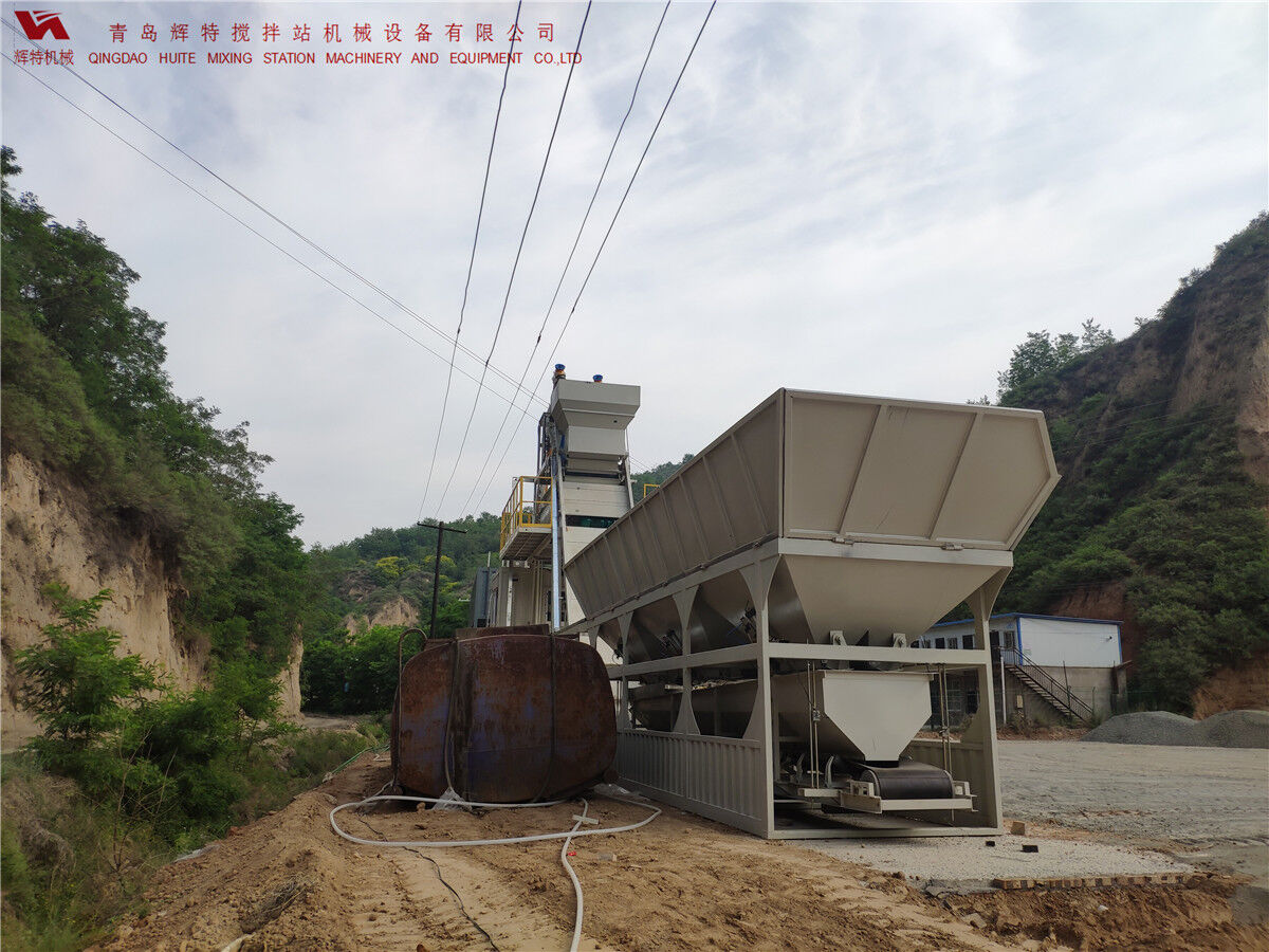 青島輝特機(jī)械 HZM75免基礎(chǔ)攪拌站模塊化設(shè)計(jì)，安裝快捷