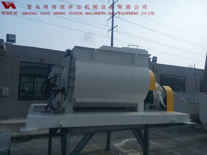 JS750攪拌臂采用偏心式設(shè)計(jì)，延長使用壽命，青島輝特機(jī)械