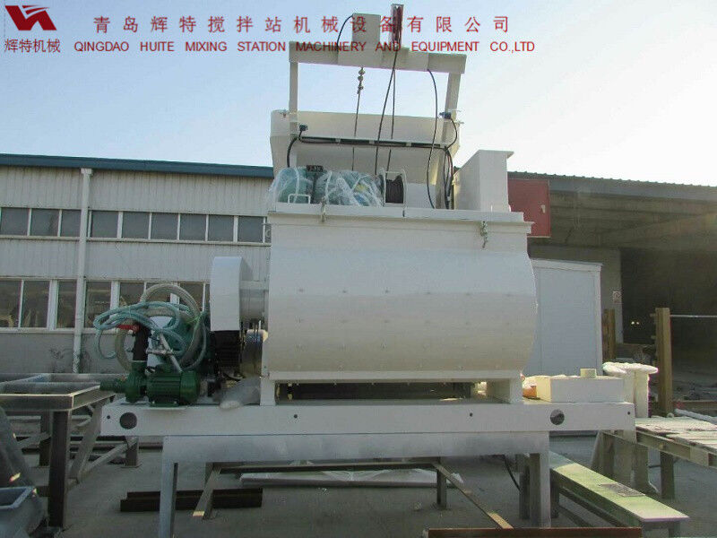 JS750攪拌臂采用偏心式設(shè)計(jì)，延長使用壽命，青島輝特機(jī)械